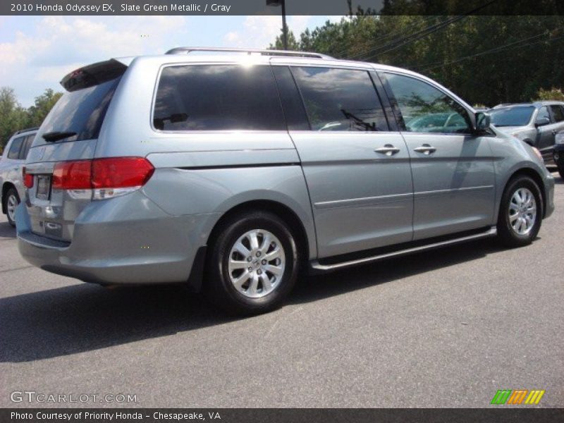 Slate Green Metallic / Gray 2010 Honda Odyssey EX
