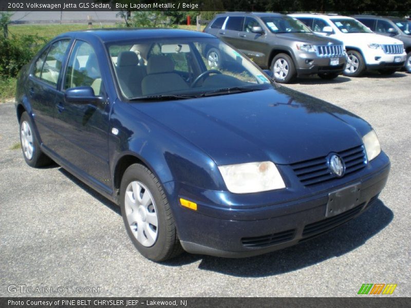 Blue Lagoon Metallic / Beige 2002 Volkswagen Jetta GLS Sedan