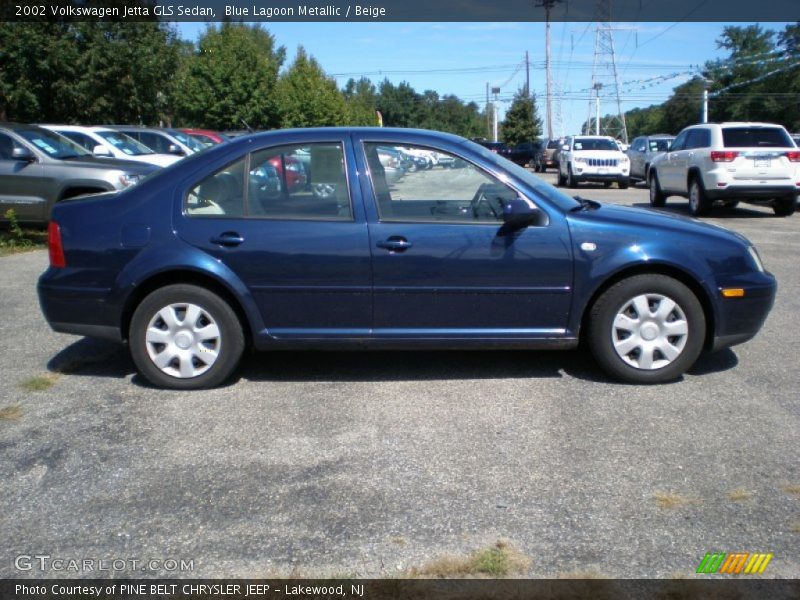Blue Lagoon Metallic / Beige 2002 Volkswagen Jetta GLS Sedan