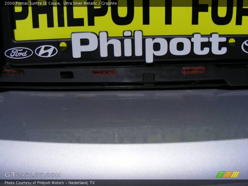 Ultra Silver Metallic / Graphite 2000 Pontiac Sunfire SE Coupe