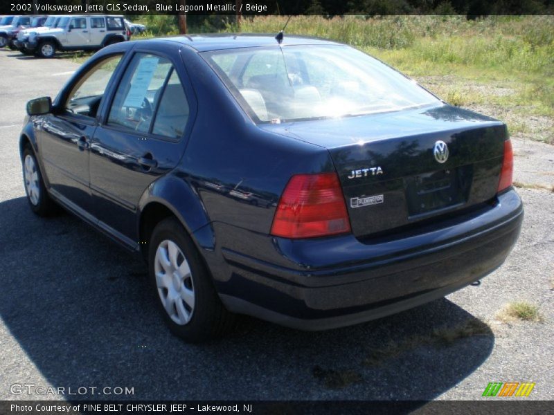 Blue Lagoon Metallic / Beige 2002 Volkswagen Jetta GLS Sedan