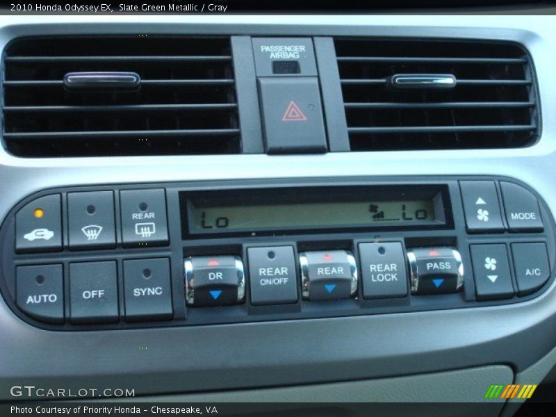 Controls of 2010 Odyssey EX
