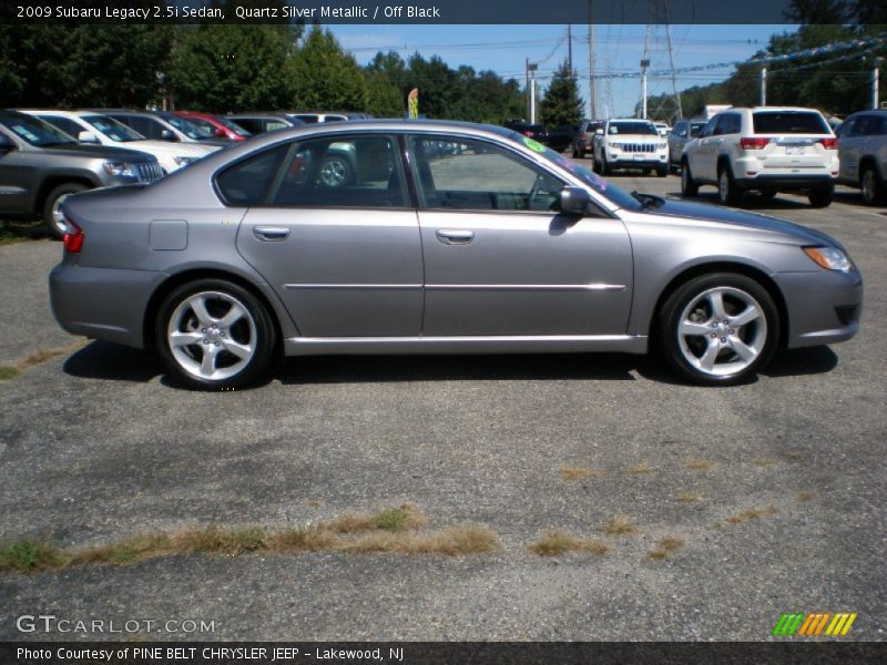 Quartz Silver Metallic / Off Black 2009 Subaru Legacy 2.5i Sedan