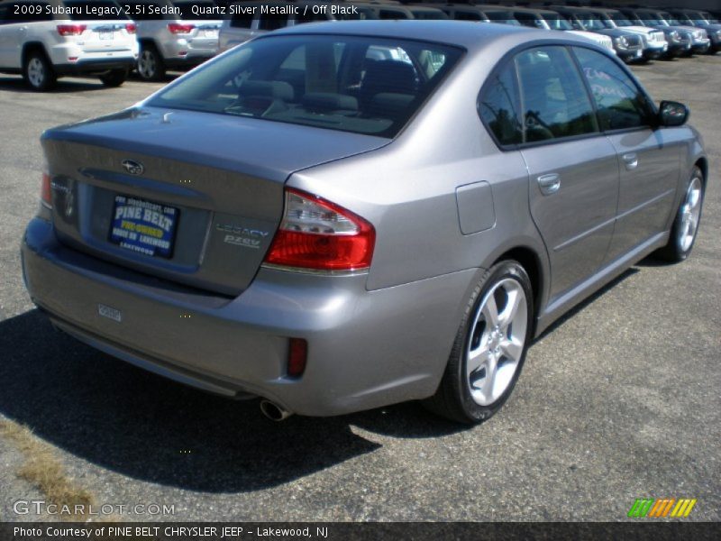 Quartz Silver Metallic / Off Black 2009 Subaru Legacy 2.5i Sedan