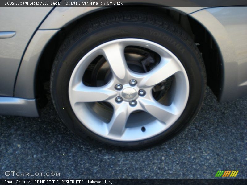 Quartz Silver Metallic / Off Black 2009 Subaru Legacy 2.5i Sedan