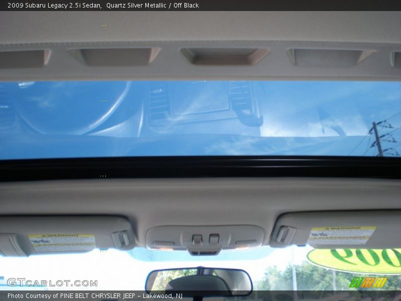 Quartz Silver Metallic / Off Black 2009 Subaru Legacy 2.5i Sedan