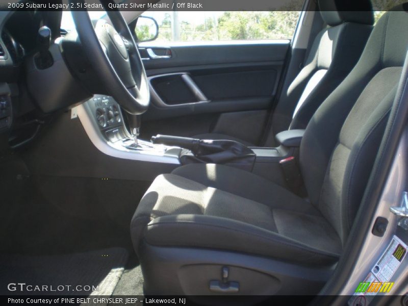 Quartz Silver Metallic / Off Black 2009 Subaru Legacy 2.5i Sedan