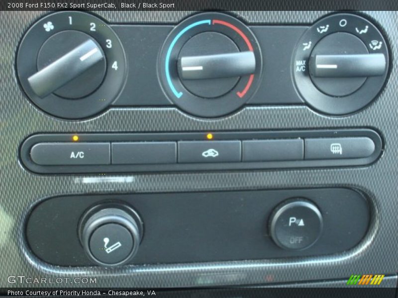 Controls of 2008 F150 FX2 Sport SuperCab