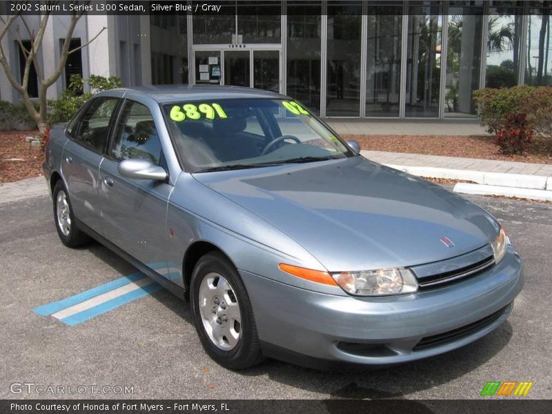 Silver Blue / Gray 2002 Saturn L Series L300 Sedan