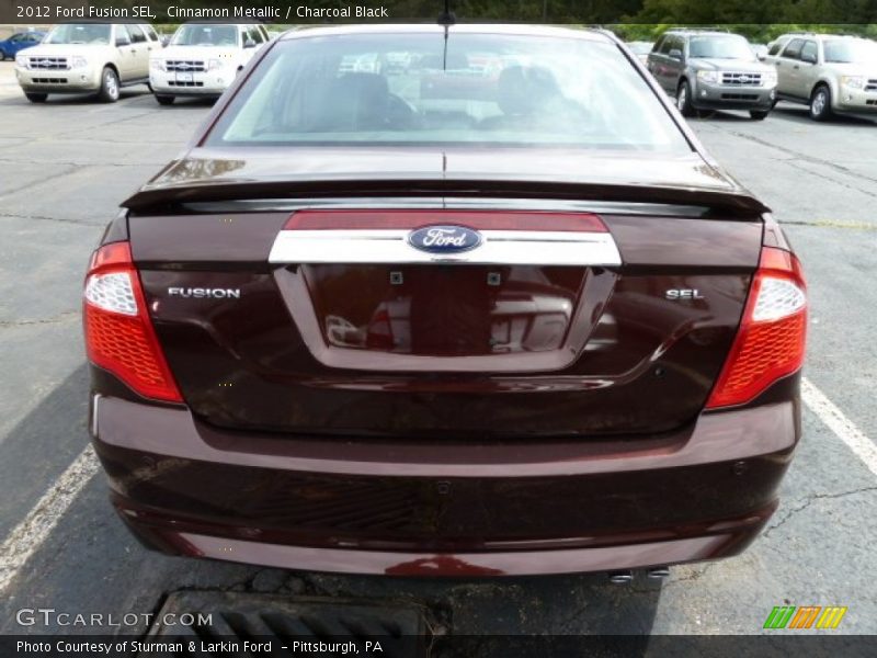Cinnamon Metallic / Charcoal Black 2012 Ford Fusion SEL