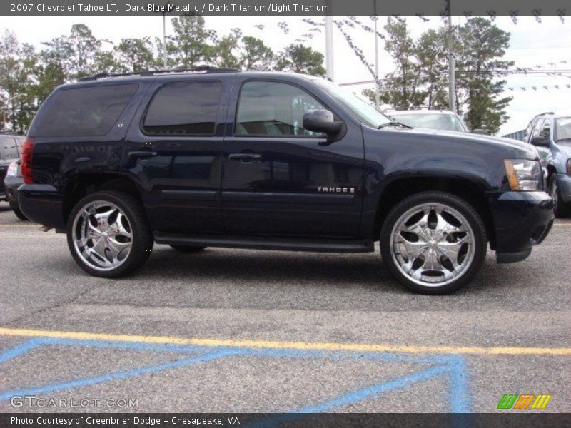 Dark Blue Metallic / Dark Titanium/Light Titanium 2007 Chevrolet Tahoe LT