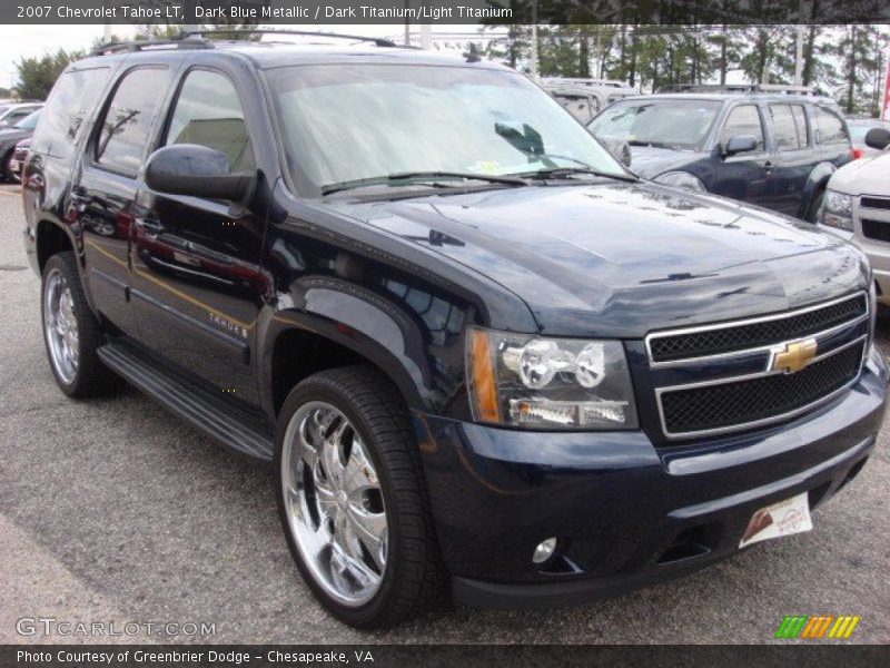Dark Blue Metallic / Dark Titanium/Light Titanium 2007 Chevrolet Tahoe LT