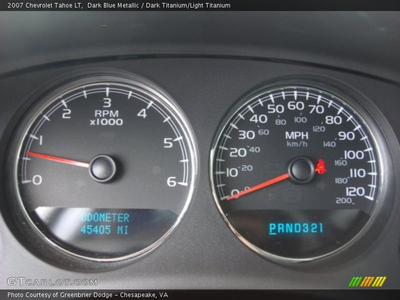 Dark Blue Metallic / Dark Titanium/Light Titanium 2007 Chevrolet Tahoe LT