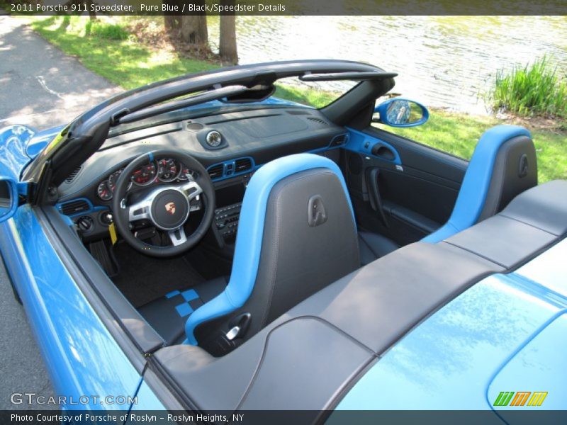 Pure Blue / Black/Speedster Details 2011 Porsche 911 Speedster