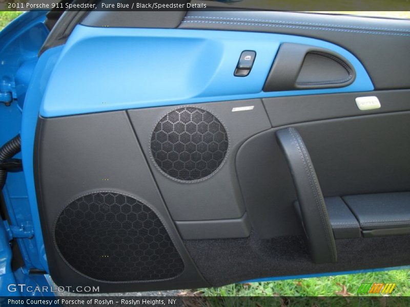 Pure Blue / Black/Speedster Details 2011 Porsche 911 Speedster