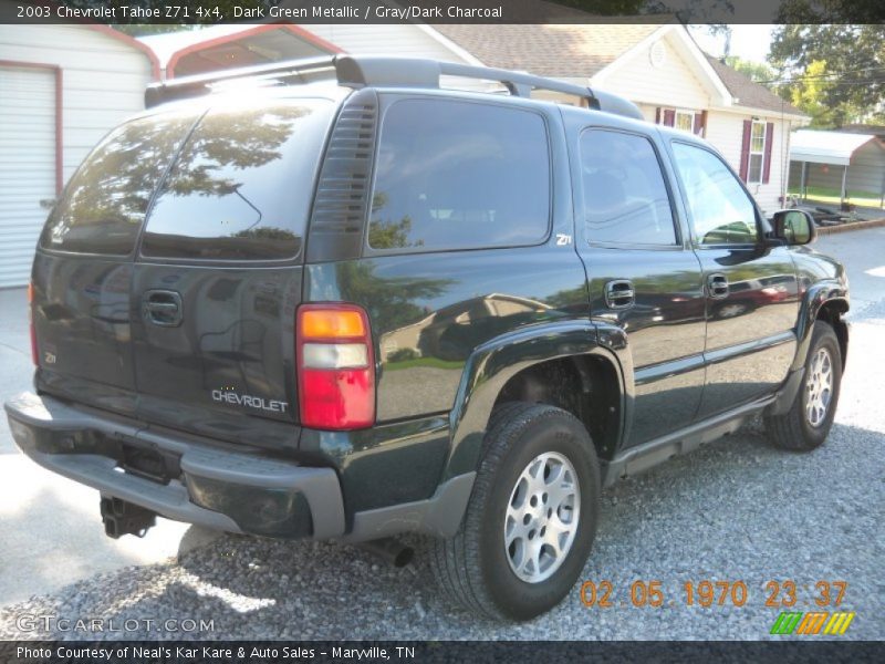 Dark Green Metallic / Gray/Dark Charcoal 2003 Chevrolet Tahoe Z71 4x4