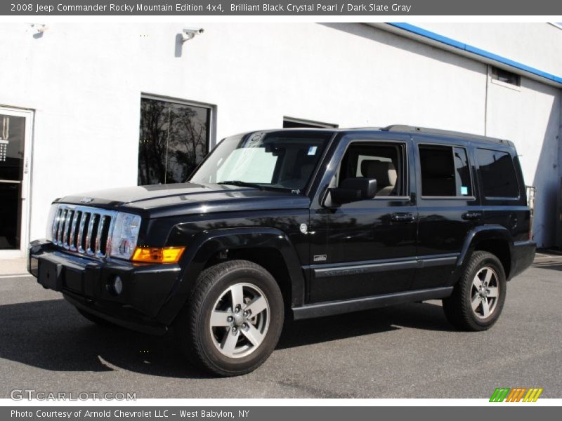 Brilliant Black Crystal Pearl / Dark Slate Gray 2008 Jeep Commander Rocky Mountain Edition 4x4