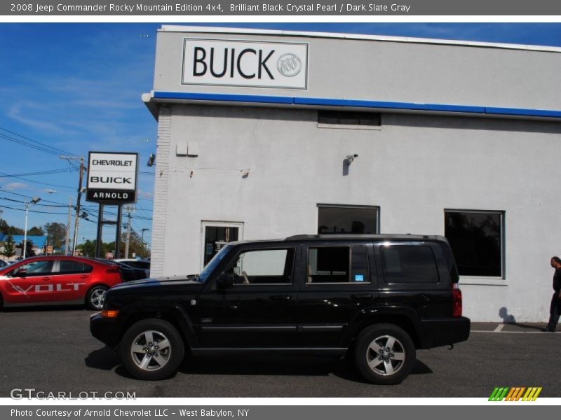 Brilliant Black Crystal Pearl / Dark Slate Gray 2008 Jeep Commander Rocky Mountain Edition 4x4
