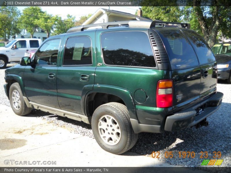 Dark Green Metallic / Gray/Dark Charcoal 2003 Chevrolet Tahoe Z71 4x4