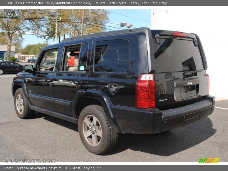 Brilliant Black Crystal Pearl / Dark Slate Gray 2008 Jeep Commander Rocky Mountain Edition 4x4