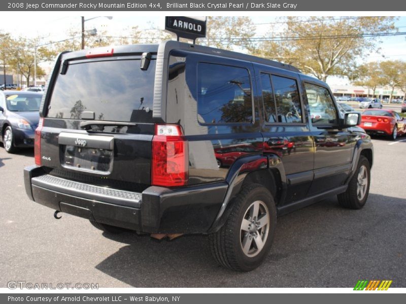Brilliant Black Crystal Pearl / Dark Slate Gray 2008 Jeep Commander Rocky Mountain Edition 4x4