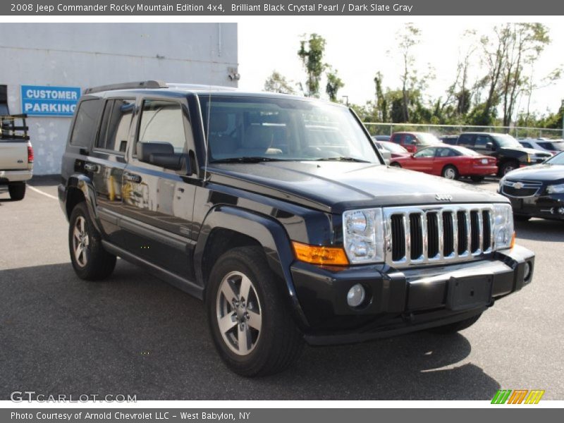 Brilliant Black Crystal Pearl / Dark Slate Gray 2008 Jeep Commander Rocky Mountain Edition 4x4