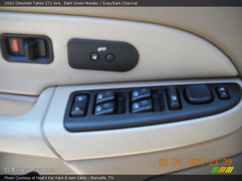 Dark Green Metallic / Gray/Dark Charcoal 2003 Chevrolet Tahoe Z71 4x4
