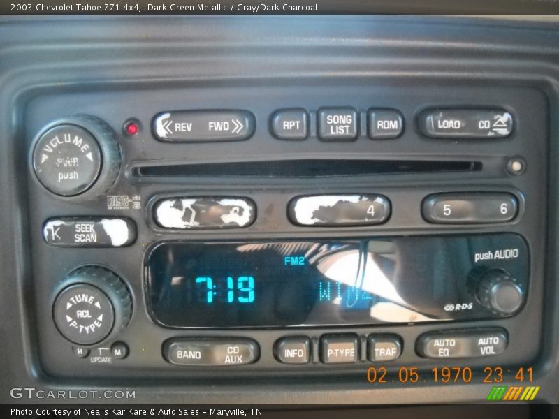 Dark Green Metallic / Gray/Dark Charcoal 2003 Chevrolet Tahoe Z71 4x4