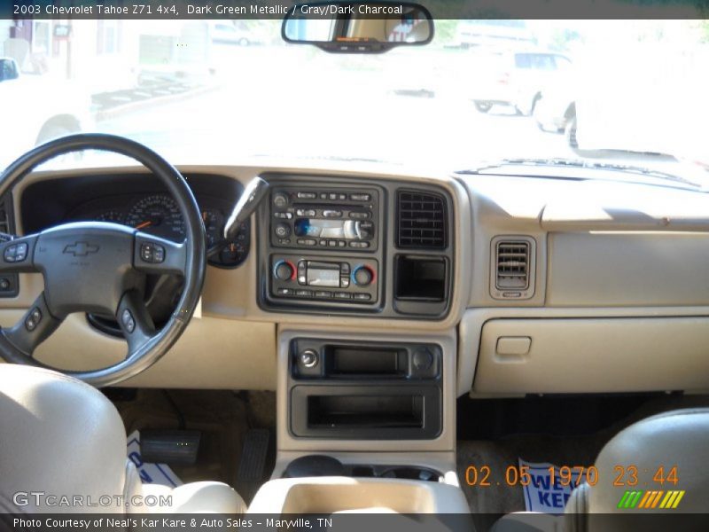Dark Green Metallic / Gray/Dark Charcoal 2003 Chevrolet Tahoe Z71 4x4