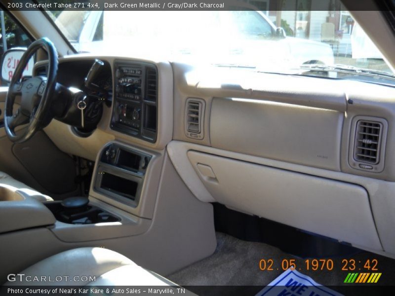 Dark Green Metallic / Gray/Dark Charcoal 2003 Chevrolet Tahoe Z71 4x4
