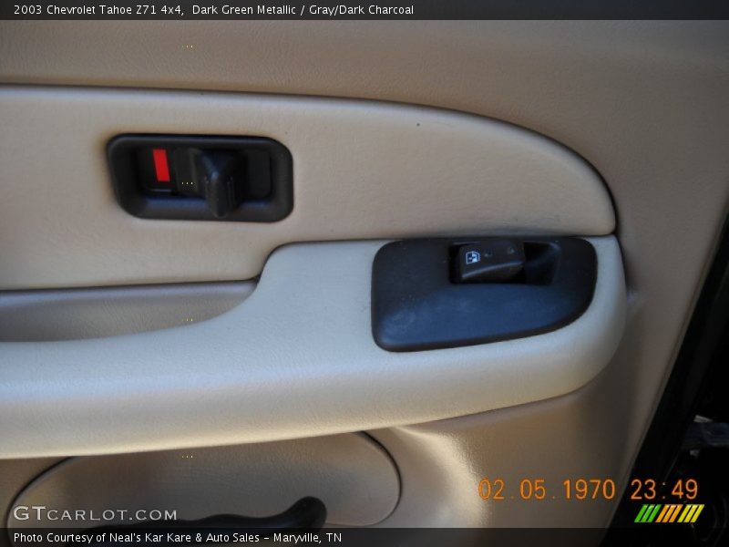 Dark Green Metallic / Gray/Dark Charcoal 2003 Chevrolet Tahoe Z71 4x4