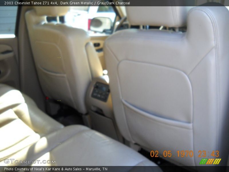 Dark Green Metallic / Gray/Dark Charcoal 2003 Chevrolet Tahoe Z71 4x4