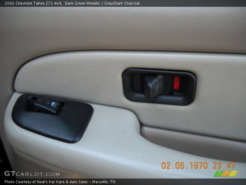 Dark Green Metallic / Gray/Dark Charcoal 2003 Chevrolet Tahoe Z71 4x4