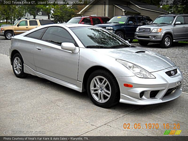 Liquid Silver Metallic / Black/Silver 2002 Toyota Celica GT
