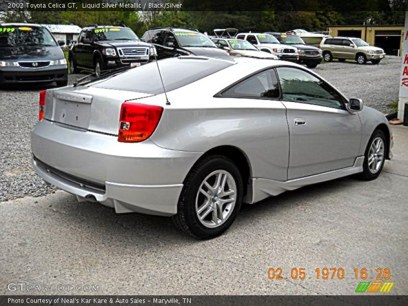 Liquid Silver Metallic / Black/Silver 2002 Toyota Celica GT