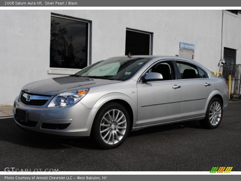 Silver Pearl / Black 2008 Saturn Aura XR