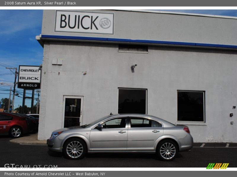 Silver Pearl / Black 2008 Saturn Aura XR