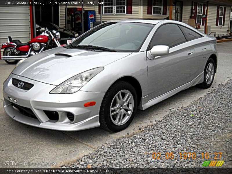 Liquid Silver Metallic / Black/Silver 2002 Toyota Celica GT