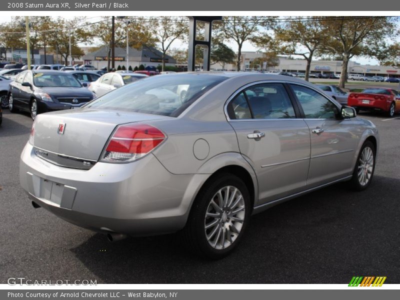 Silver Pearl / Black 2008 Saturn Aura XR