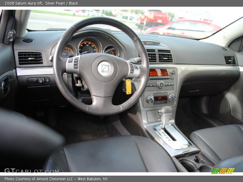 Silver Pearl / Black 2008 Saturn Aura XR
