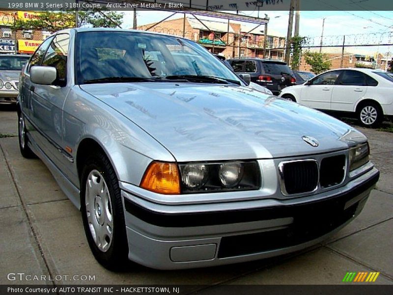 Arctic Silver Metallic / Black 1998 BMW 3 Series 318ti Coupe