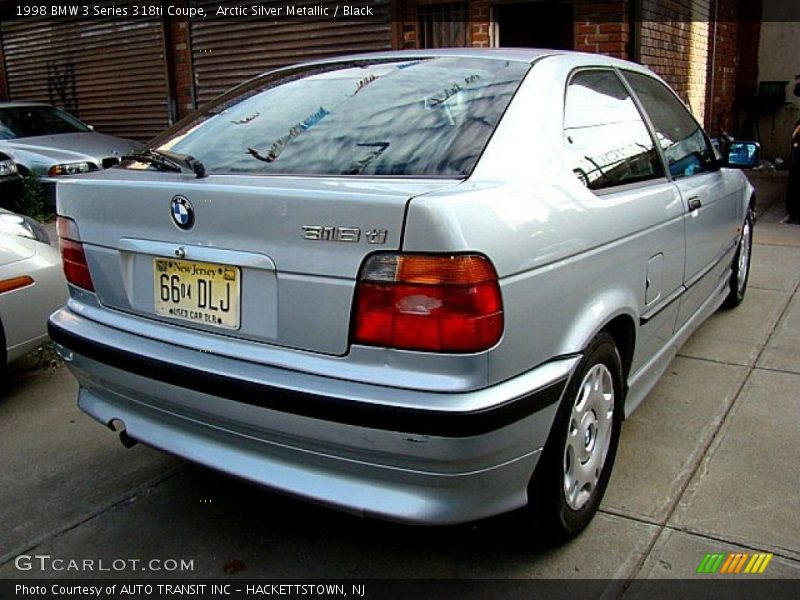 Arctic Silver Metallic / Black 1998 BMW 3 Series 318ti Coupe