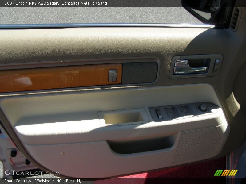 Light Sage Metallic / Sand 2007 Lincoln MKZ AWD Sedan