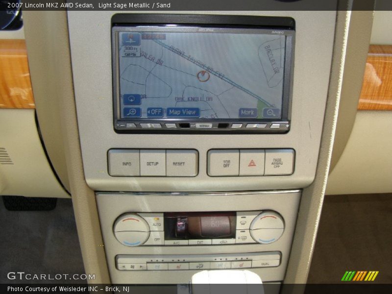 Light Sage Metallic / Sand 2007 Lincoln MKZ AWD Sedan