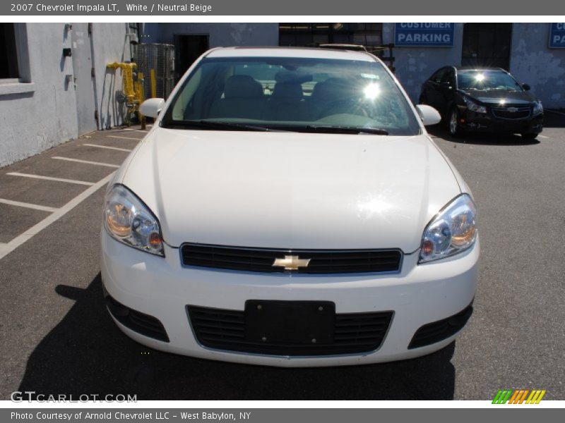 White / Neutral Beige 2007 Chevrolet Impala LT