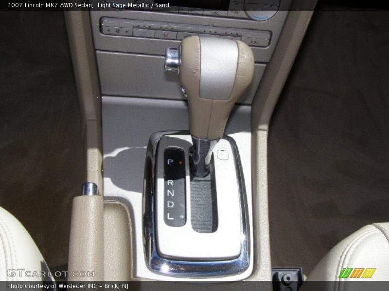 Light Sage Metallic / Sand 2007 Lincoln MKZ AWD Sedan