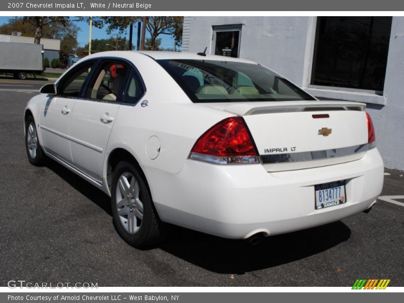 White / Neutral Beige 2007 Chevrolet Impala LT