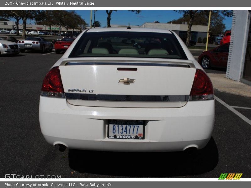 White / Neutral Beige 2007 Chevrolet Impala LT