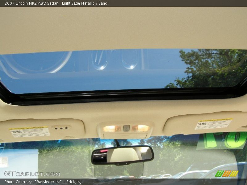 Light Sage Metallic / Sand 2007 Lincoln MKZ AWD Sedan