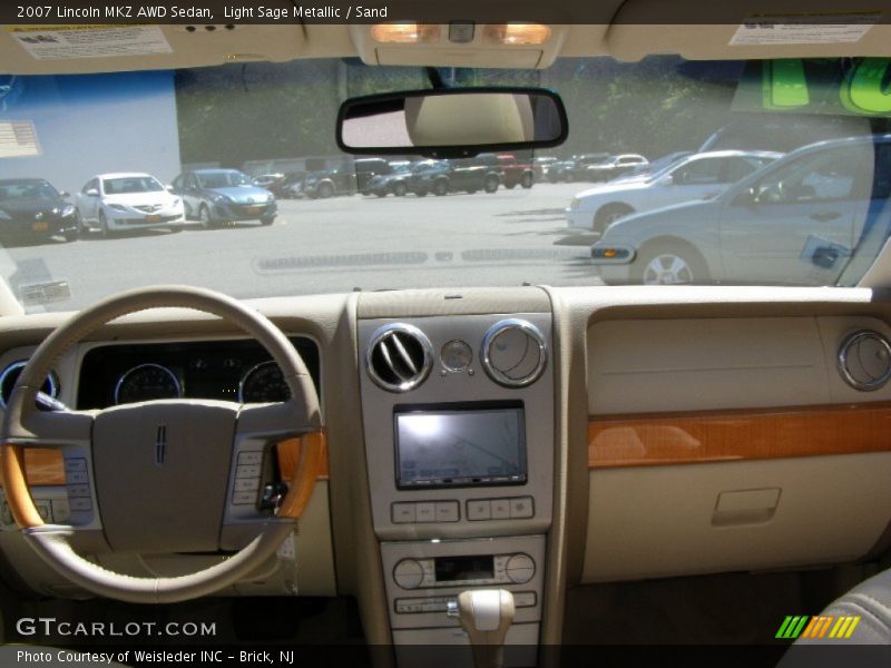 Light Sage Metallic / Sand 2007 Lincoln MKZ AWD Sedan